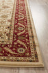 Medallion Rug Ivory with Red Border - Floorsome - Traditional - SYD - 9 - IR - 150X80 - Traditional