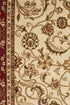 Medallion Rug Ivory with Red Border - Floorsome - Traditional - SYD - 9 - IR - 150X80 - Traditional