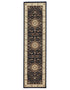 Medallion Rug Navy with Ivory Border Runner - Floorsome - Traditional - SYD - 9 - NI - 300X80 - Traditional