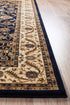 Medallion Rug Navy with Ivory Border - Floorsome - Traditional - SYD - 9 - NI - 150X80 - Traditional