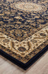 Medallion Rug Navy with Ivory Border - Floorsome - Traditional - SYD - 9 - NI - 150X80 - Traditional