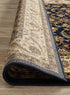 Medallion Rug Navy with Ivory Border - Floorsome - Traditional - SYD - 9 - NI - 150X80 - Traditional