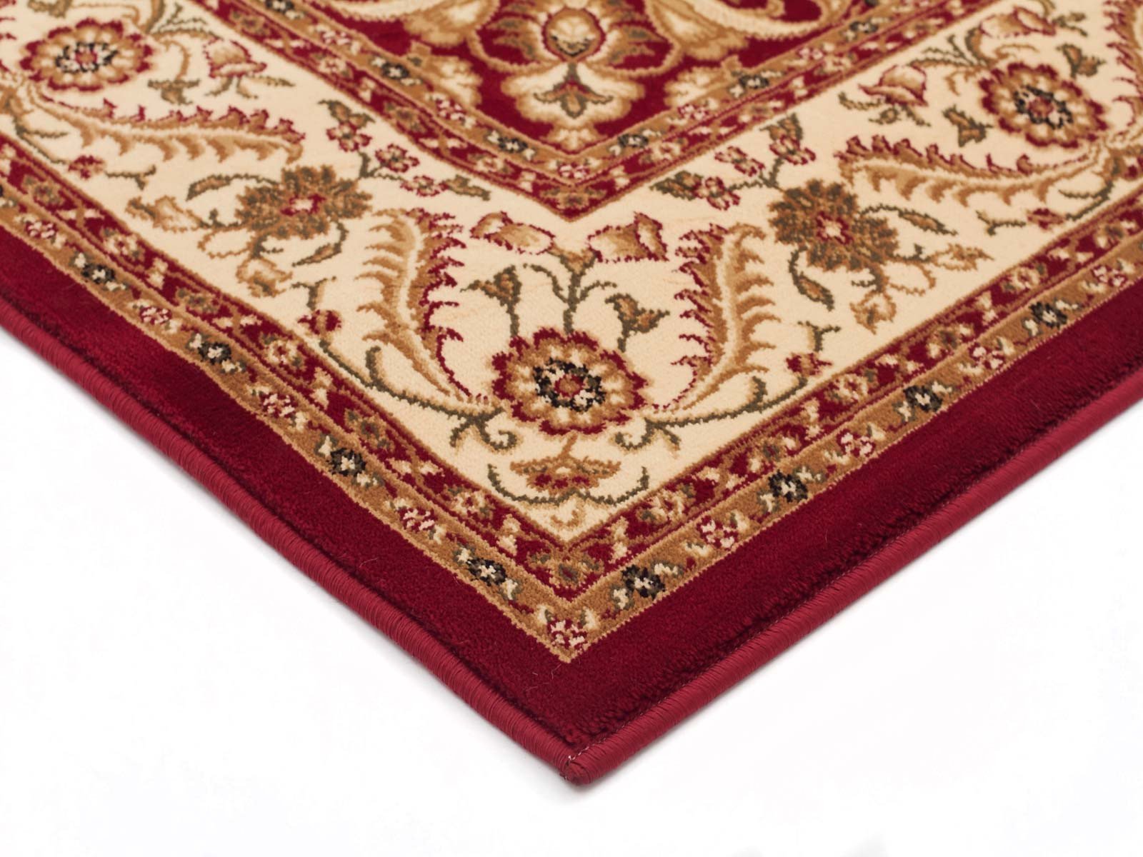 Medallion Rug Red with Ivory Border Runner - Floorsome - Traditional - SYD - 9 - RI - 300X80 - Traditional