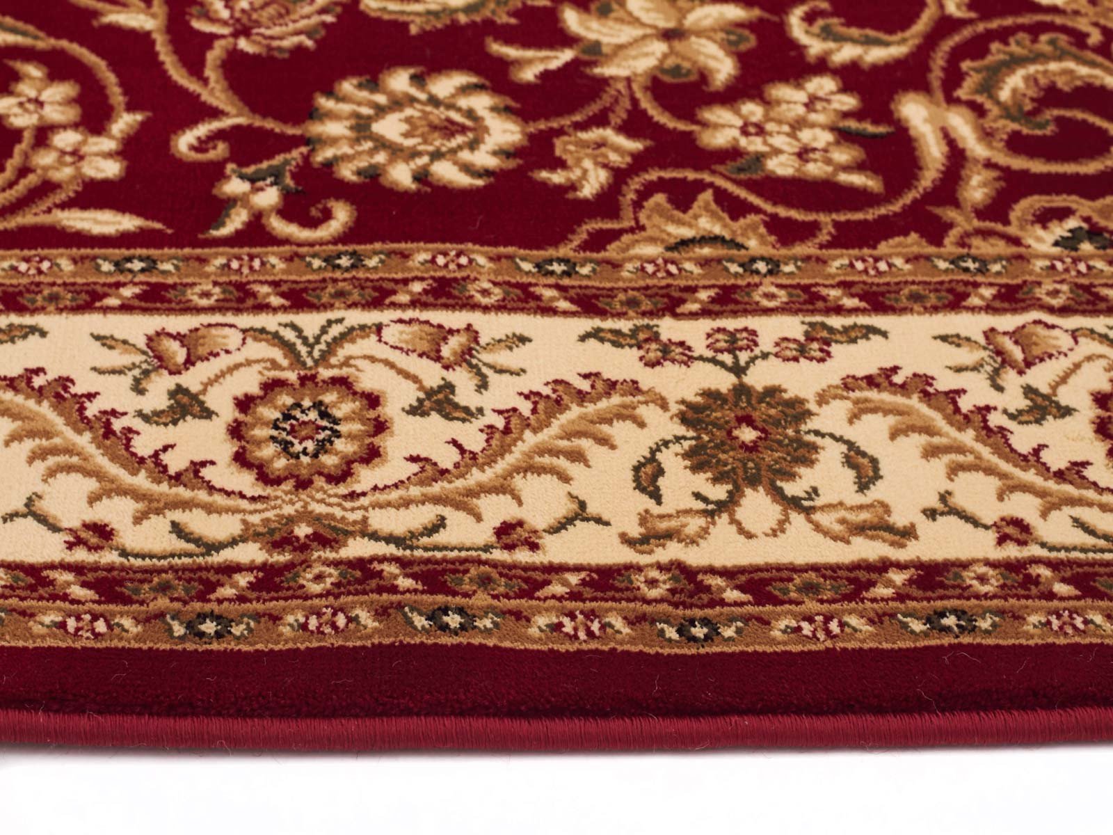 Medallion Rug Red with Ivory Border Runner - Floorsome - Traditional - SYD - 9 - RI - 300X80 - Traditional