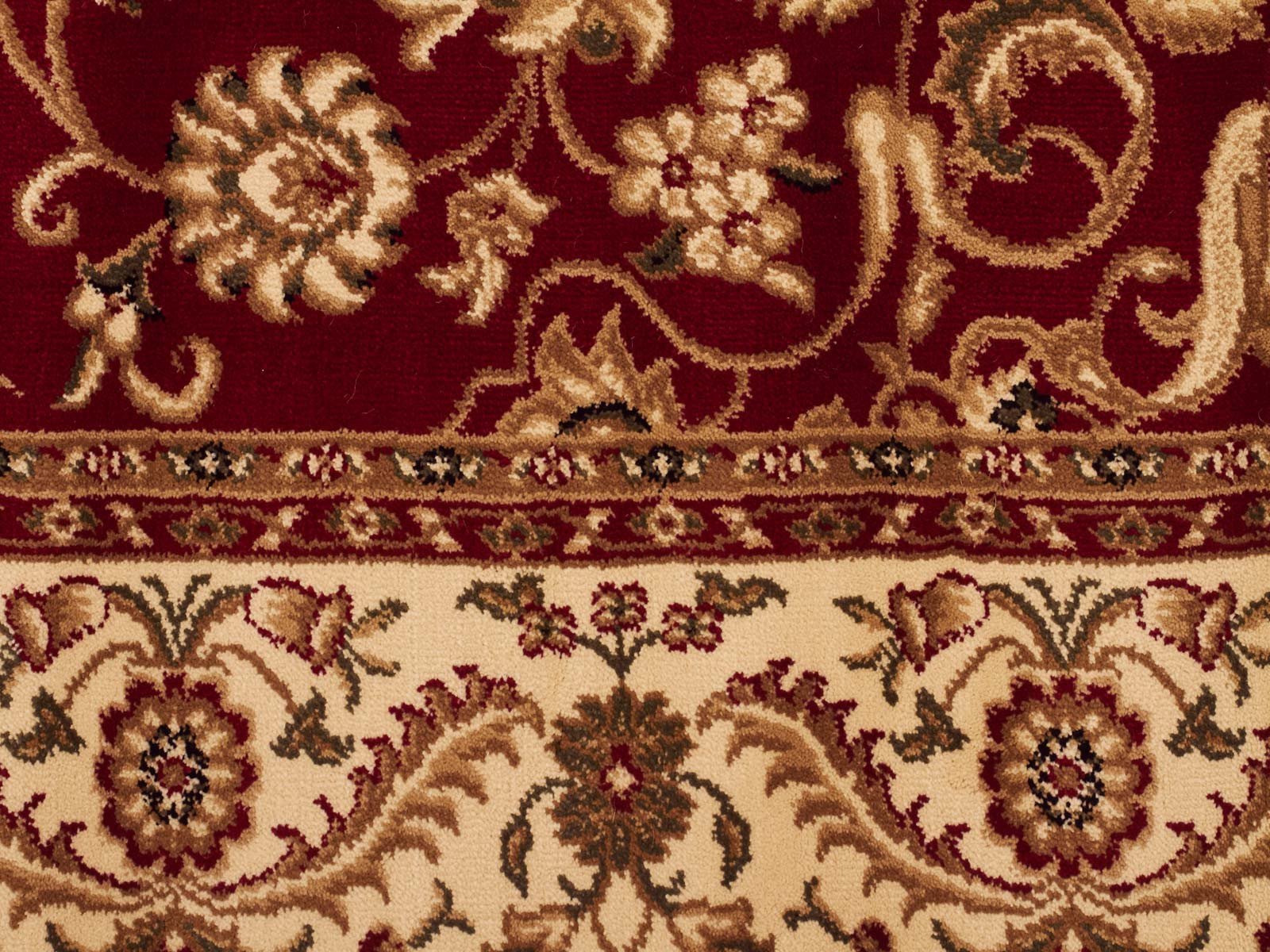 Medallion Rug Red with Ivory Border Runner - Floorsome - Traditional - SYD - 9 - RI - 300X80 - Traditional
