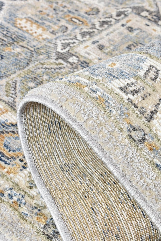 Medina Blue Grey Rug 0319A - Floorsome - MODERN - MARA - A319A - L.BLUE - 80X300 - MODERN