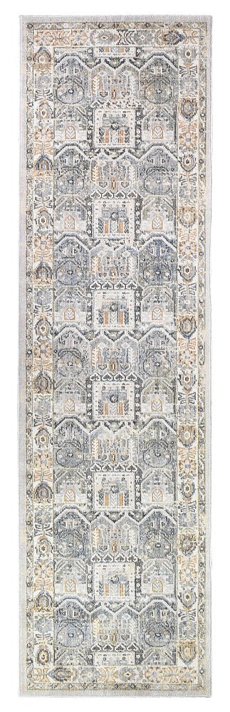 Medina Blue Grey Rug 0319A - Floorsome - MODERN - MARA - A319A - L.BLUE - 80X300 - MODERN