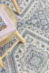 Medina Cream Blue Rug A161A - Floorsome - MODERN - MARA - A161A - CREAM - 80X300 - MODERN