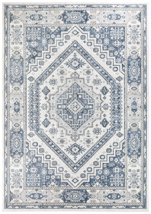 Medina Cream Blue Rug A161A - Floorsome - MODERN