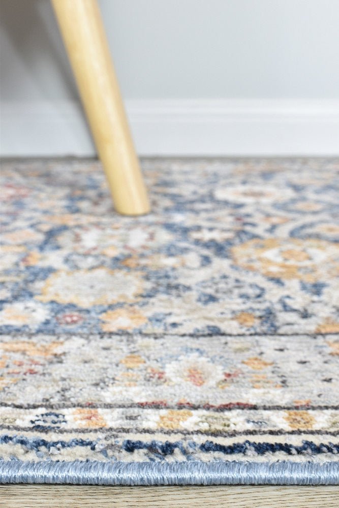 Medina Dark Blue Runner Rug A156A - Floorsome - RUNNER - MARA - A156A - D.BLUE - 80X300 - RUNNER