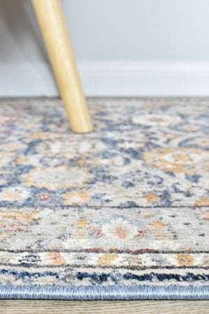 Medina Dark Blue Runner Rug A156A - Floorsome - RUNNER