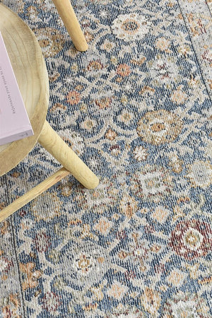 Medina Dark Blue Runner Rug A156A - Floorsome - RUNNER