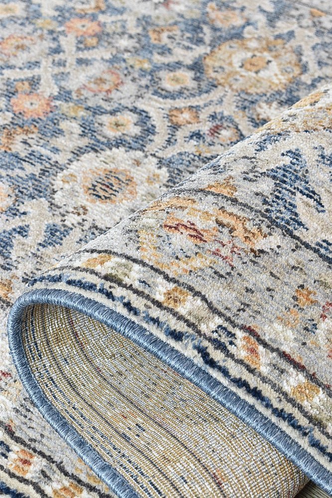 Medina Dark Blue Runner Rug A156A - Floorsome - RUNNER - MARA - A156A - D.BLUE - 80X300 - RUNNER