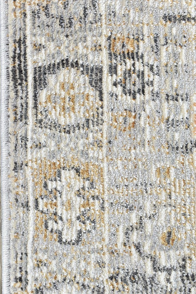 Medina Grey Mustard Runner Rug 0320C - Floorsome - RUNNER - MARA - 0320C - CREAM - 80X300 - RUNNER