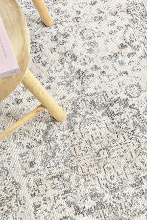 Medina Grey Runner Rug 0321B - Floorsome - RUNNER