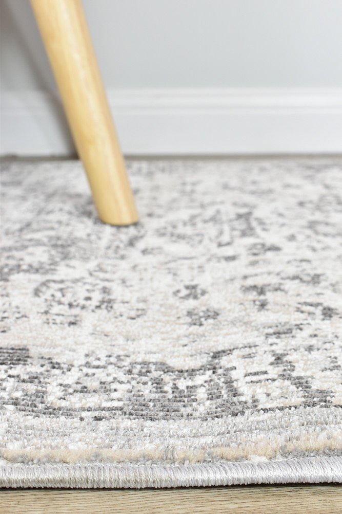 Medina Grey Runner Rug 0321B - Floorsome - RUNNER - MARA - 0321B - BEIGE - 80X300 - RUNNER