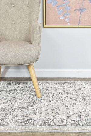 Medina Grey Runner Rug 0321B - Floorsome - RUNNER