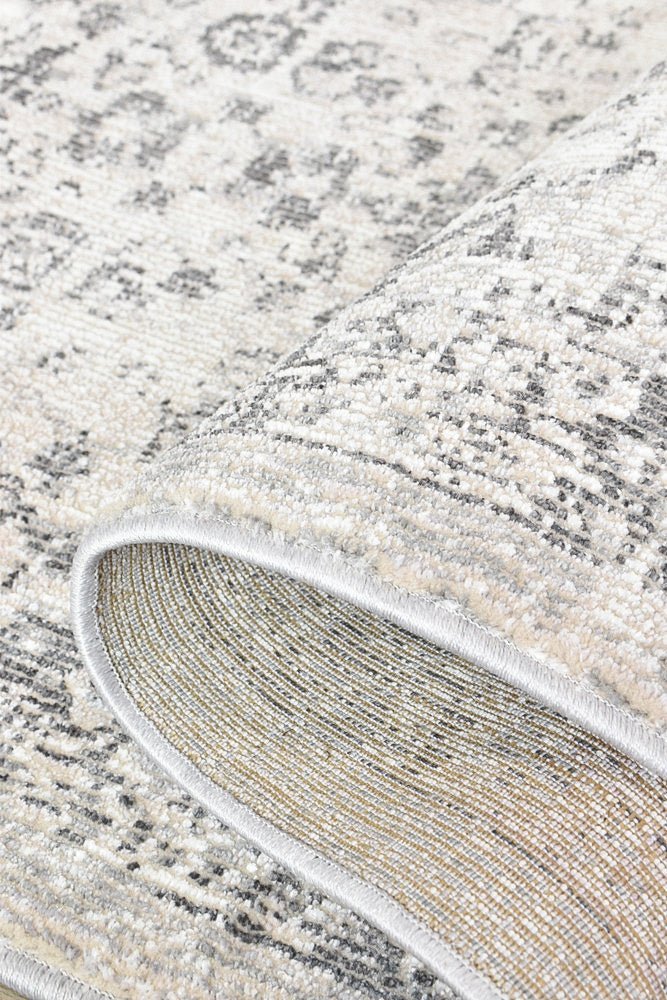 Medina Grey Runner Rug 0321B - Floorsome - RUNNER - MARA - 0321B - BEIGE - 80X300 - RUNNER