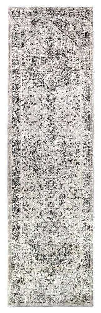 Medina Grey Runner Rug 0321B - Floorsome - RUNNER - MARA - 0321B - BEIGE - 80X300 - RUNNER