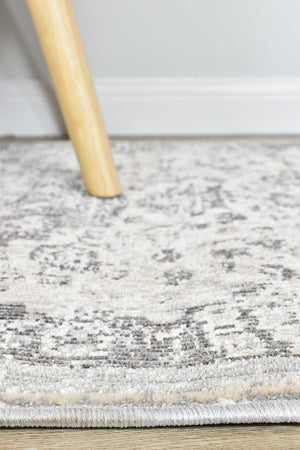 Medina Grey Runner Rug 0321B - Floorsome - RUNNER