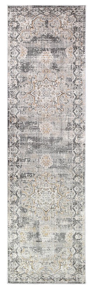 Medina L.Grey Rug 0318A - Floorsome - MODERN - MARA - A318A - L.GREY - 80X300 - MODERN
