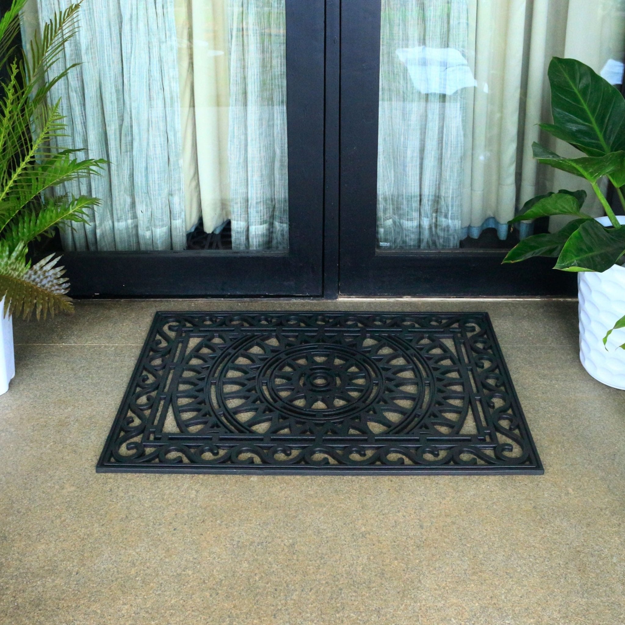 Meena Rubber Doormat - Floorsome - DMMEENA00004575 - 