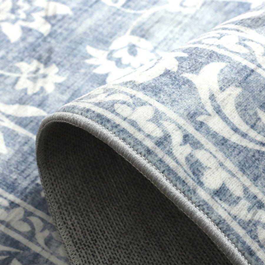 Megan Blue Machine Washable Carpet - Floorsome - Rugs - MWRMGNBLU090150 - Rugs
