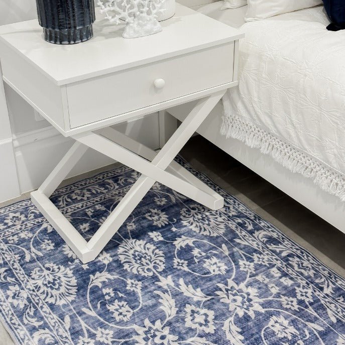 Megan Blue Machine Washable Carpet - Floorsome - Rugs - MWRMGNBLU090150 - Rugs