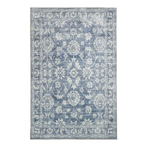 Megan Blue Machine Washable Rug - Floorsome - Modern