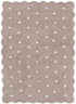 Mellow Rectangle Scalloped Kids Rug Mushroom Beige - Floorsome - Area Rug - MELL120MUSH - Area Rug