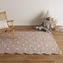 Mellow Rectangle Scalloped Kids Rug Mushroom Beige - Floorsome - Area Rug - MELL120MUSH - Area Rug