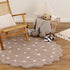 Mellow Round Scalloped Kids Rug Mushroom Beige - Floorsome - Area Rug - MELL12RMUSH - Area Rug