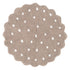 Mellow Round Scalloped Kids Rug Mushroom Beige - Floorsome - Area Rug - MELL12RMUSH - Area Rug