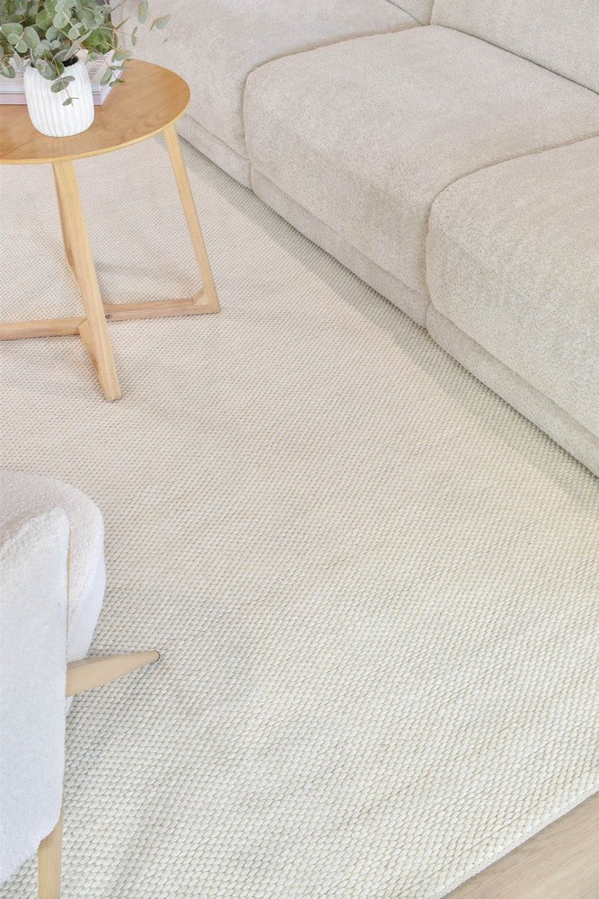 Mellura Cloud Silk Wool Rug - Floorsome - TEXTURED - ALL - CLOUD - SILK - 155X225 - TEXTURED