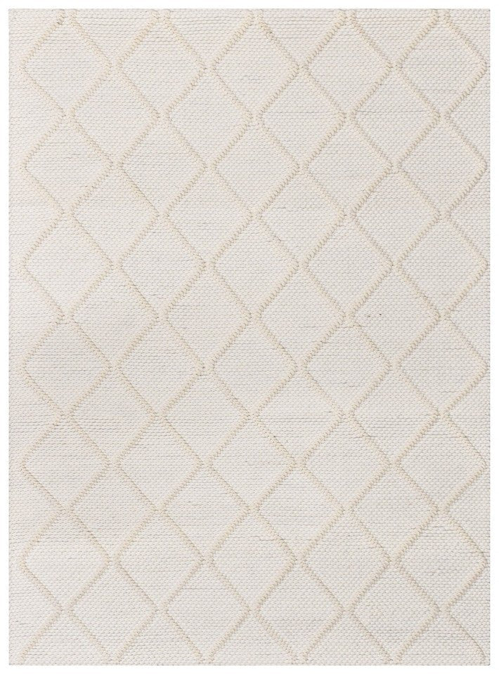 Mellura Diamond Frost Wool Rug - Floorsome - TEXTURED - ALL - DIAMOND - FROST - 155X225 - TEXTURED