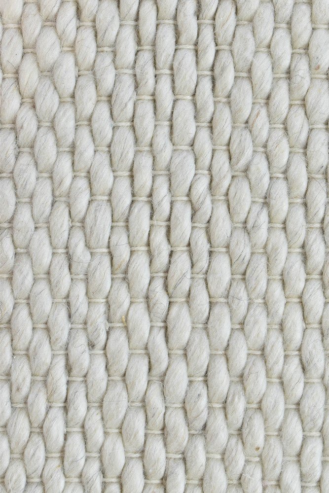 Mellura Pearl Wool Rug - Floorsome - TEXTURED - ALL - PEARL - 155X225 - TEXTURED
