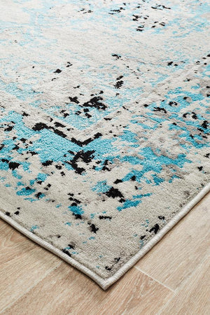 Metro 602 Transitional Rug Blue Grey - Floorsome - Modern