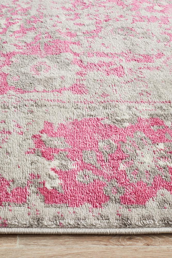 Metro 602 Transitional Rug Grey Fuchsia - Floorsome - Modern - MET - 602 - FUS - 230X160 - Modern