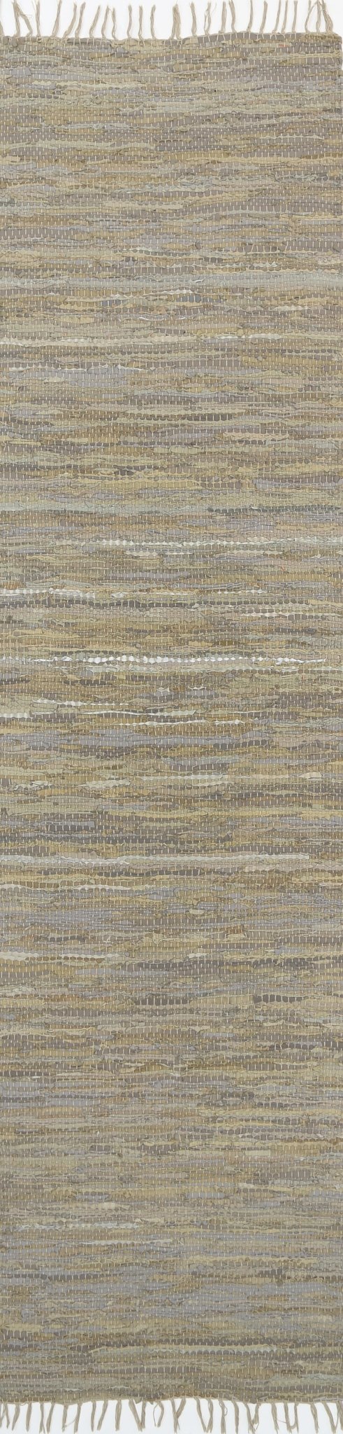 Metro Beige Modern Leather Rug - Floorsome - Flatweave - GYPS160SAGE - Flatweave