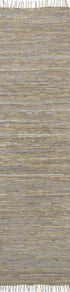 Metro Beige Modern Leather Rug - Floorsome - Flatweave - GYPS160SAGE - Flatweave
