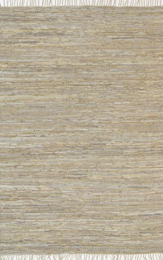 Metro Beige Modern Leather Rug - Floorsome - Flatweave - GYPS160SAGE - Flatweave