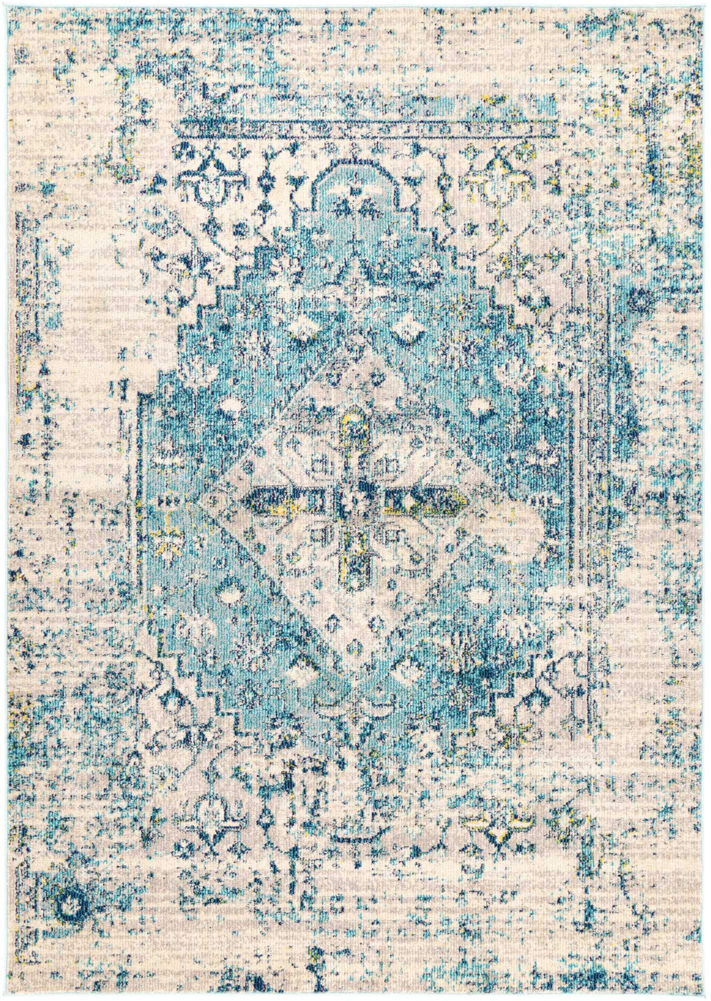 Micah Blue Transitional Rug - Floorsome - Rug - TULI16013 - Rug