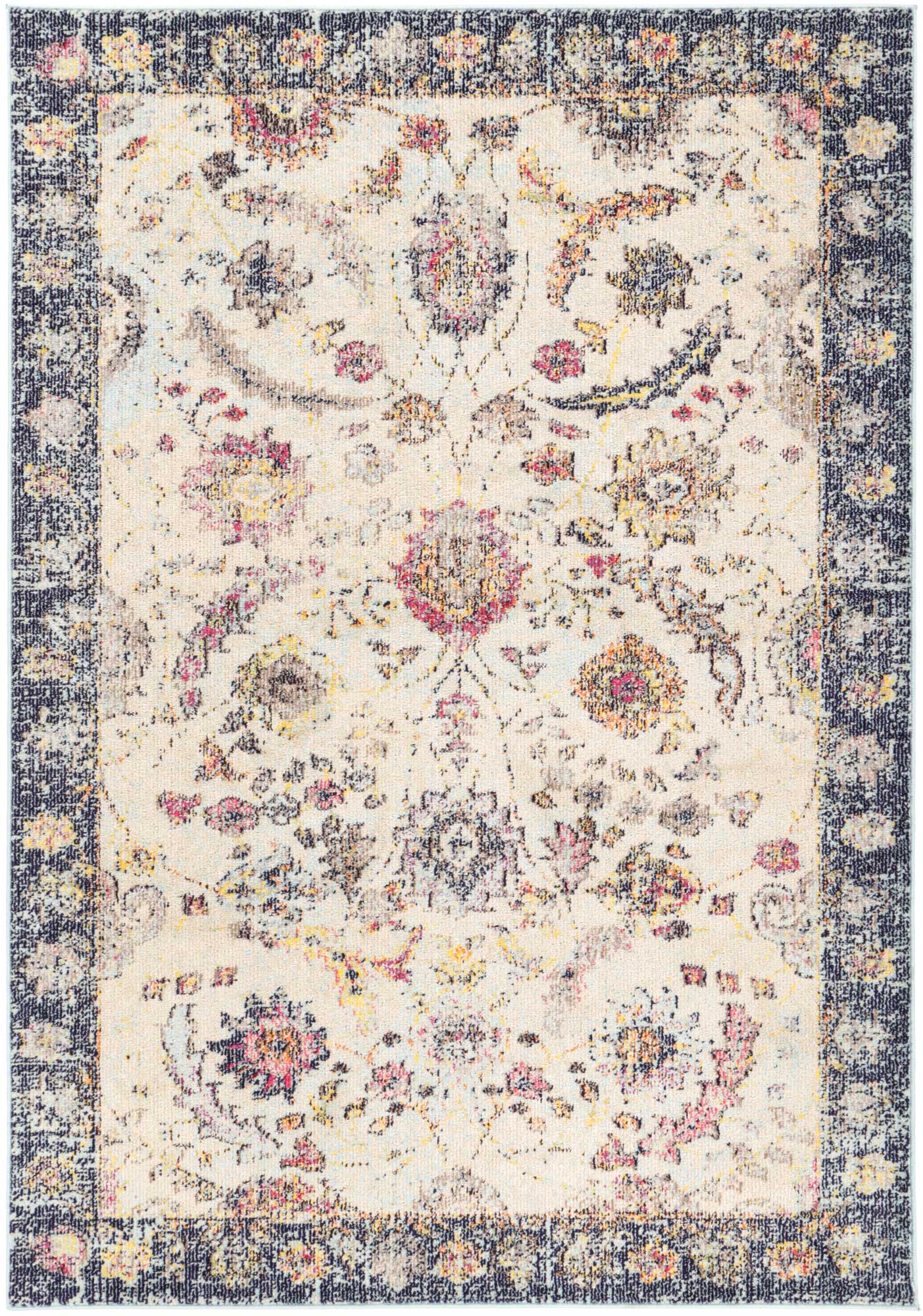 Micah Cream/Multi Traditional Rug - Floorsome - Rug - TULI16011 - Rug