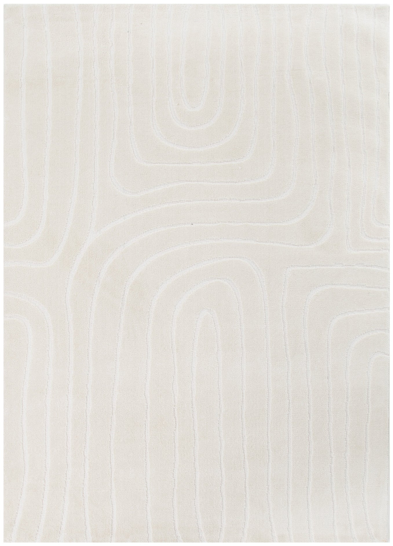 Mila Arch Lines Cream Rug - Floorsome - Area Rug - MILA160MIL7 - Area Rug