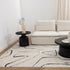 Mila Modern Lines Cream and Black Rug - Floorsome - Area Rug - MILA803MIL6 - Area Rug