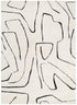 Mila Modern Lines Cream and Black Rug - Floorsome - Area Rug - MILA803MIL6 - Area Rug