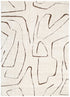 Mila Modern Lines Cream and Brown Rug - Floorsome - Area Rug - MILA803MIL5 - Area Rug