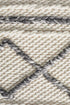 Milly Textured Woollen Rug White Grey - Floorsome - Modern - STUD - 326 - WHI - 225X155 - Modern