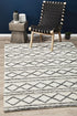 Milly Textured Woollen Rug White Grey - Floorsome - Modern - STUD - 326 - WHI - 225X155 - Modern
