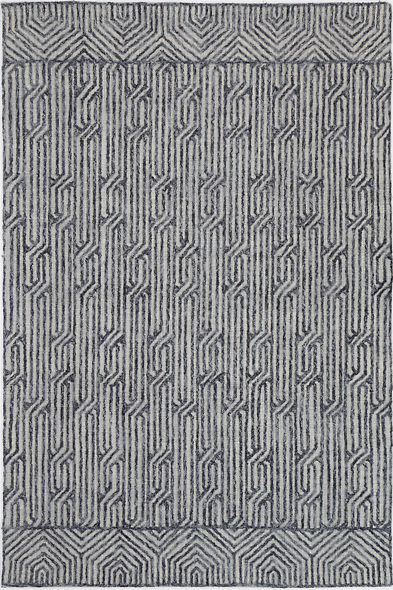 Mirabella Almeria Blue Contemporary Rug - Floorsome - Modern Rugs - MARB16060215LGRY - Modern Rugs